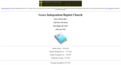 Desktop Screenshot of grace.independent-baptist-church.us