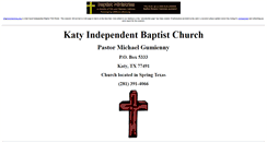 Desktop Screenshot of katy.independent-baptist-church.us
