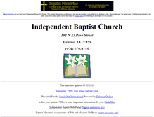 Tablet Screenshot of hearne-tx.independent-baptist-church.us